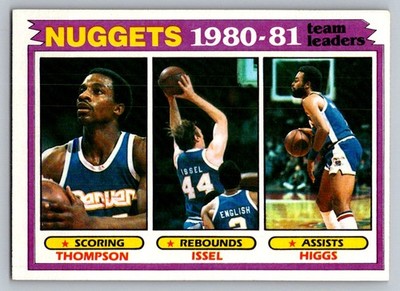 1981-82 Topps #49 David Thompson / Dan Issel / Kenny Higgs
