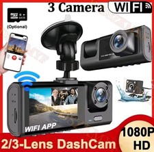 Dash Cam Auto WIFI 1080P Telecamera DVR Anteriore Interno + Retrocamera HD Video