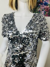 French Connection Sequin Party Dress New With Tags UK 8 RRP £170