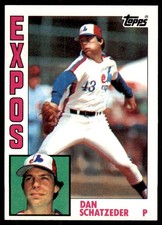 1984 Topps Dan Schatzeder . Montreal Expos #57
