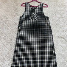 Vintage Crossroads Cotton Plaid Y2K Maxi Dress Women's Size S