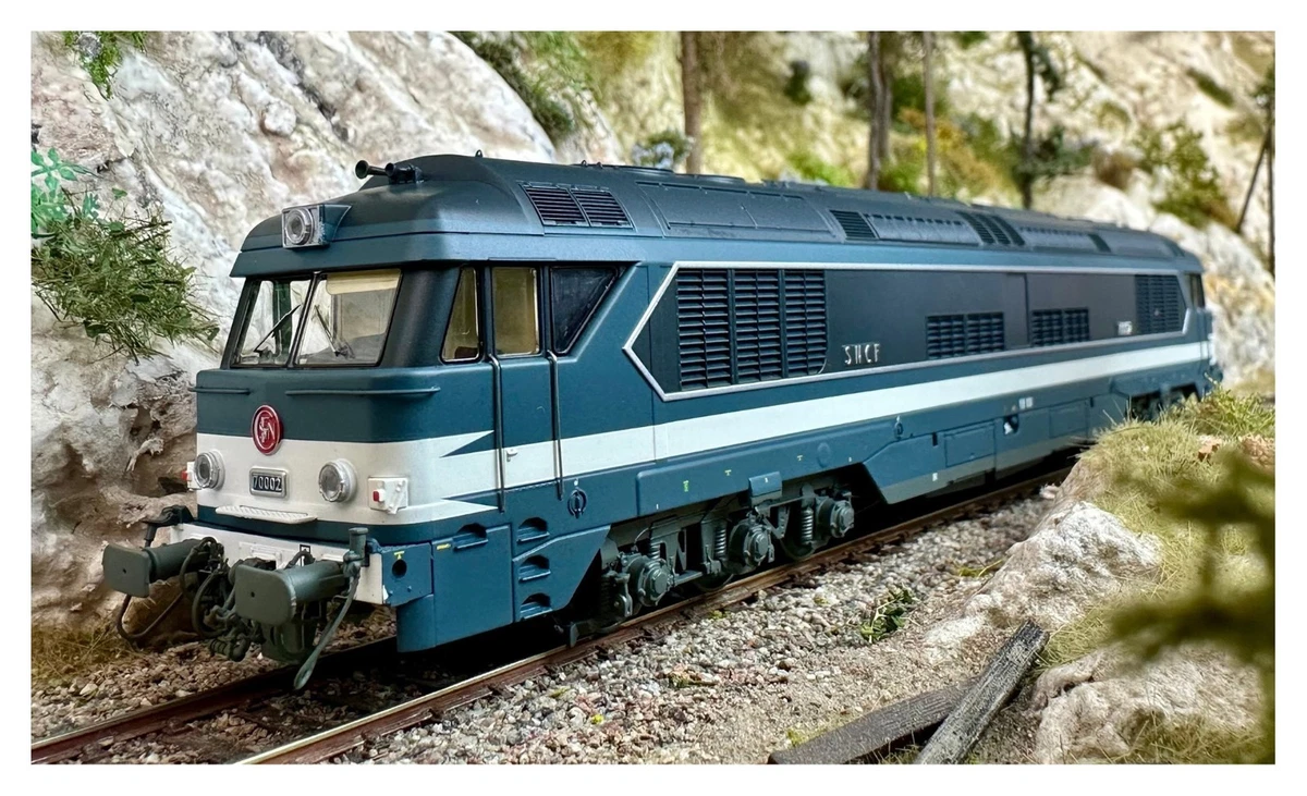 Locomotive électrique Jouef HO CC 70002 - Bleue - Etat Correct
