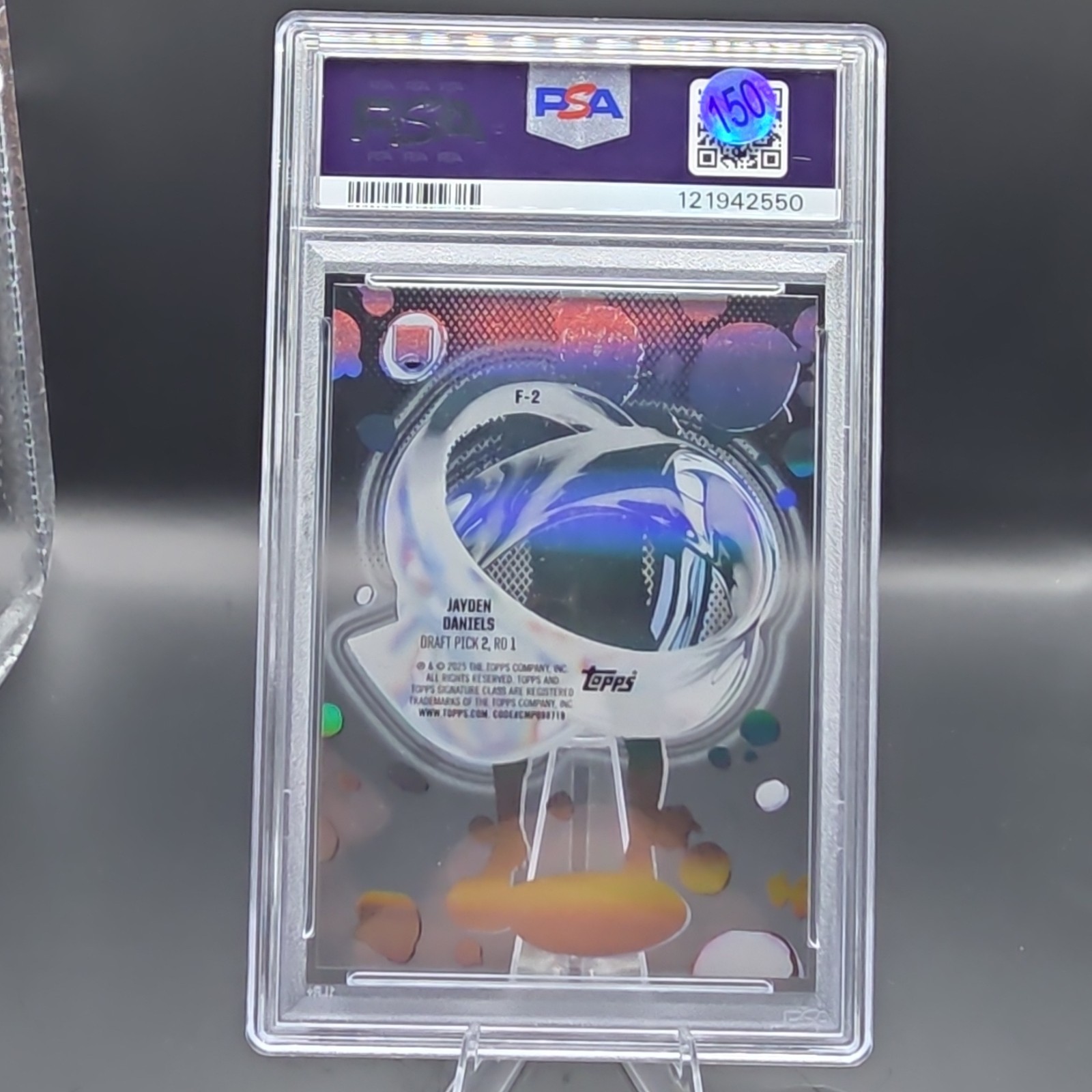 Topps 2024 Signature Class Jayden Daniels Fluidity F-2 RC Commanders PSA 10 view 5