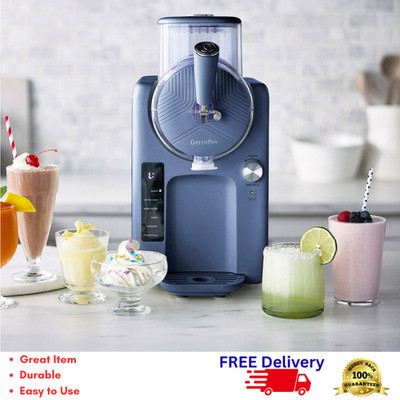 GreenPan Frost 15-in-1 Ice Cream & Frozen Drink Maker 64 oz Compressor Soft Serv