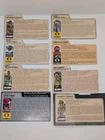 Vintage GI Joe Cobra Random File Card Lot #1 Snow Serpent HISS Driver Roadblock
