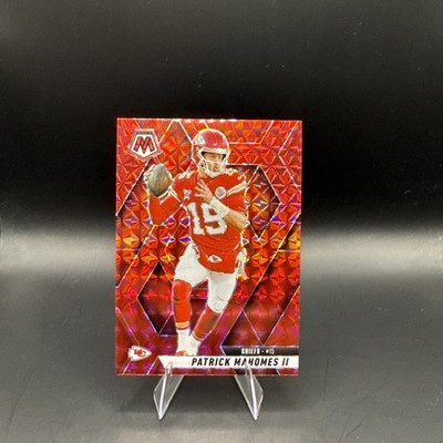 2025 Mosaic Patrick Mahomes Red Prizm Color Match Chiefs 