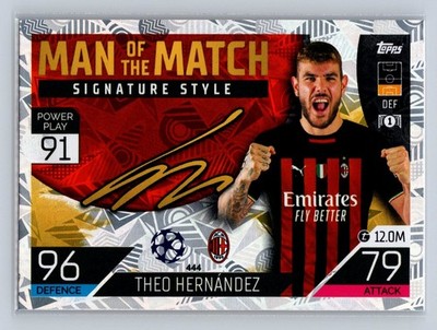 2022-23 Topps Match Attax #444 Theo Hernandez
