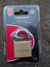 Sterling Double Locking  40 Mm Brass Padlock