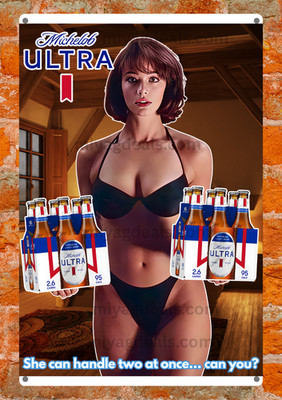 Michelob Beer Vintage Style Metal Sign Poster   Wall Bar Decor Sign Read De
