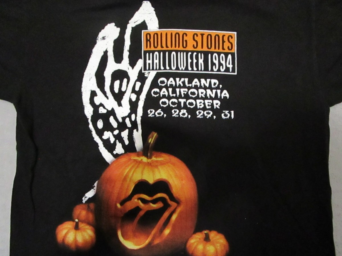 VTG Rolling Stones Shirt Mens L Black Halloweek Halloween Voodoo