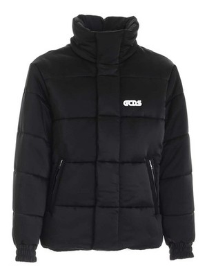 GCDS Nylon Down Jacket With Logo