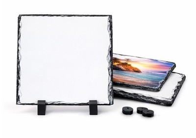 Matt Sublimation Fotoschiefer quadratisch 15 cm x 15 cm x 6
