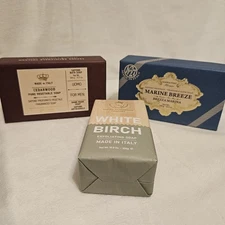 Set Of 3 Men's Italian Soaps New In Packages! 10.5 Oz Each