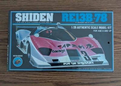 Rare NITTO SHIDEN RE13B-78 1/28 Car Series No.23 Motorized No. 667-400 Model Kit