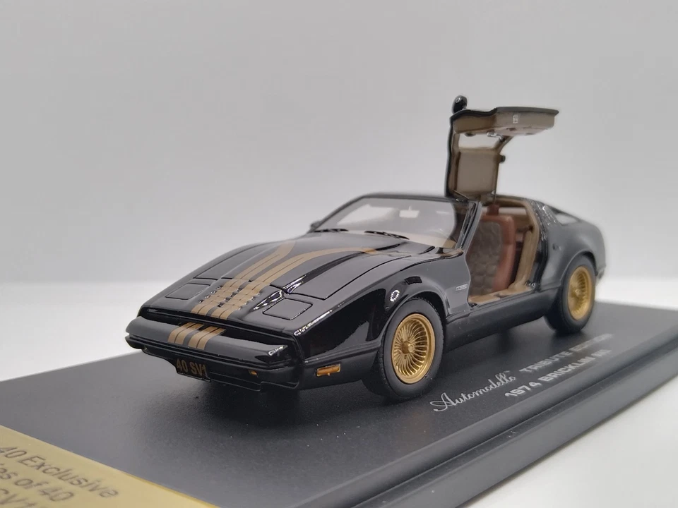 Automodello 1/43 Tribute Edition Bricklin SV-1 Chairman's Black 1974. Wow Rare! - Image 2 of 4