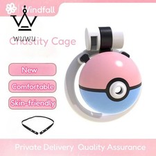 3D Print Resin Sissy Male Chastity Cage Device Ring Chastity Lock Ring with Belt