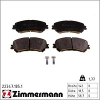 Zimmermann 22347.185.1 Bremsbelagsatz FüR Renault Espace Grand Scenic Megane