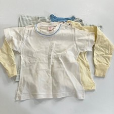 Vintage 50s Baby Clothes Buster Brown Size 4 Blue and White Shirts Lot of 3