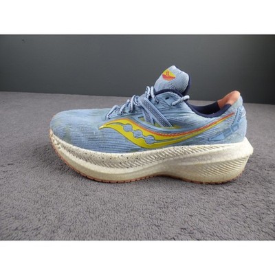 Saucony Triumph 20 Womens Running Shoes Blue Yellow S10759-35 Size 9