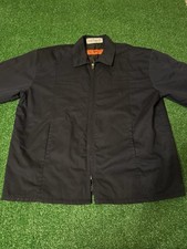 Cintas Mens Navy Blue Work Jacket Quilted Lining Full Zip. Size-LARGE