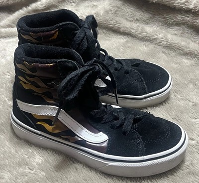Vans Filmore Hi Faded Flame Black Sneaker Shoes 721366 Kids Unisex Youth Sz 13
