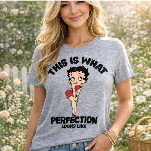 NWT Betty Boop “This Is What Perfection Looks Like” Graphic Tee Women's 1X SS