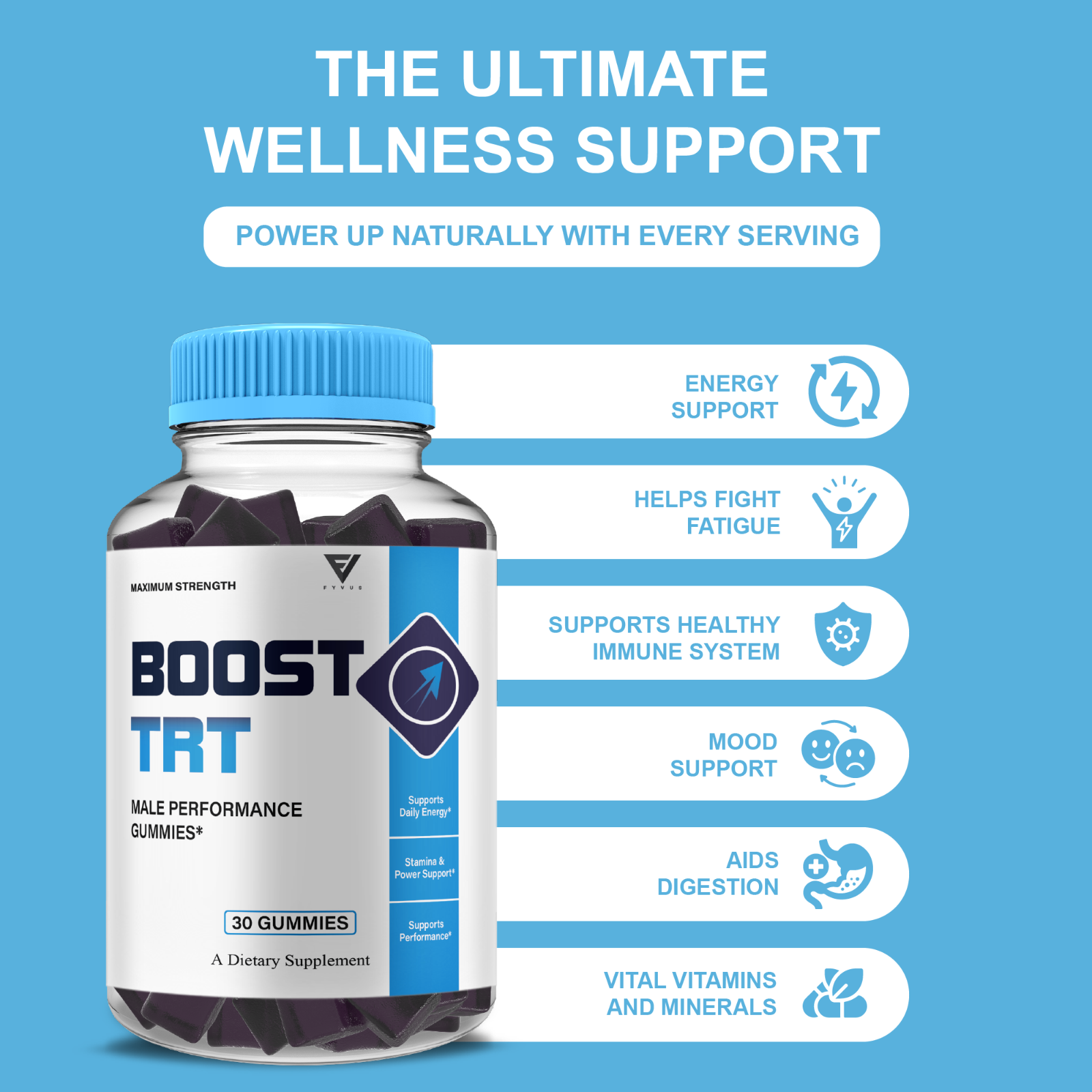 Boost TRT Gummies, Boost TRT Advanced Formula Support (1 Month Supply ...