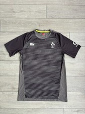 Ireland IRFU Canterbury Vodafone Rugby Jersey T-Shirt Gray Men's Size L Large