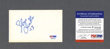 Steve Chiasson signed hockey index card 1967-1999 Psa-Dna