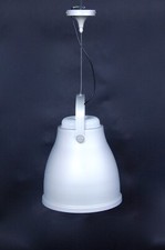Lampadario Big Bell, colore acciaio, designer Sergio Brioschi per Antonangeli.