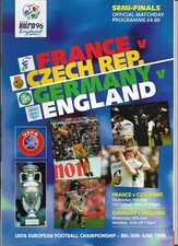 UEFA Euro 1996 Semi Finals - FRANCE v. CZECH REPUBLIC and GERMANY v. ENGLAND