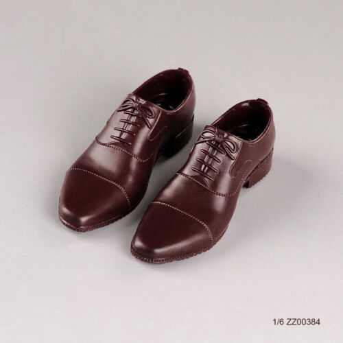 1/6 Scale Men's Brown Shoes Model Fit 12inch Male HT Action Figure Doll Toy - Afbeelding 1 van 5