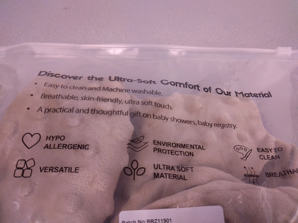 Konssy Muslin Beige Nursing Pillow Covers - New.              (B100) - Image 3 of 4