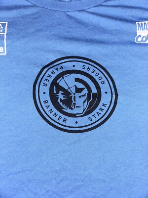 Adidas x Marvel Team 39 Tony Stark Peter Parker Shirt Sz 2XLARGE