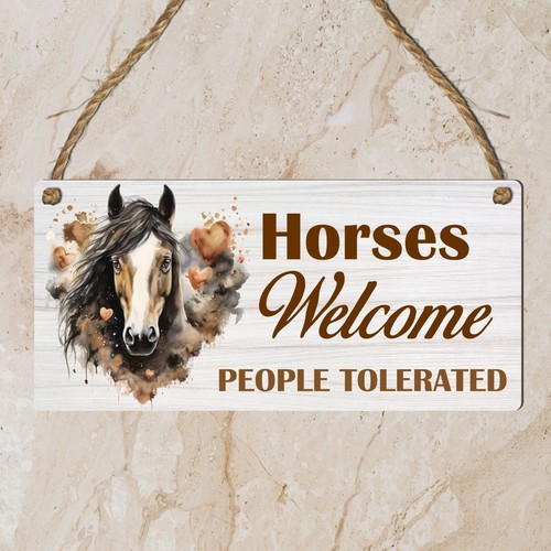 Horse Gifts For Girls For Women Stable House Sign Horse Lover Gift Mum Daughter - Picture 9 of 10