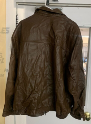 JOS.A. BANK SIGNATURE COLLECTION LEATHER JACKET SIZE XXL RN#31608