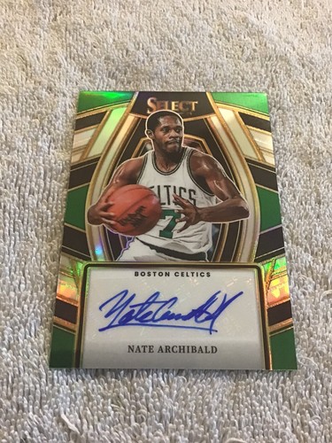 2023-24 Panini Select NATE ARCHIBALD Green Prizm Significance Autograph Celtics - Picture 2 of 3