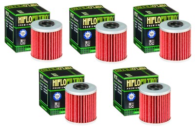 5 HifloFiltro Oil Filter For Beta EVO 250 300 Kawasaki KX250 RMZ250 RMZ450 HF207