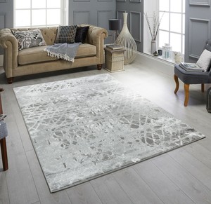 Area Rug Alu 800 Amazing Silky Luxurious Modern Gray Navy Opt 4x5 5x7 8x11 Jolash Pl