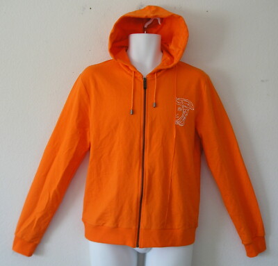 Versace Collection MEDUSA HOODIE Jacket Stretch Track Sweat Shirt~Men sz Lrg~NWT