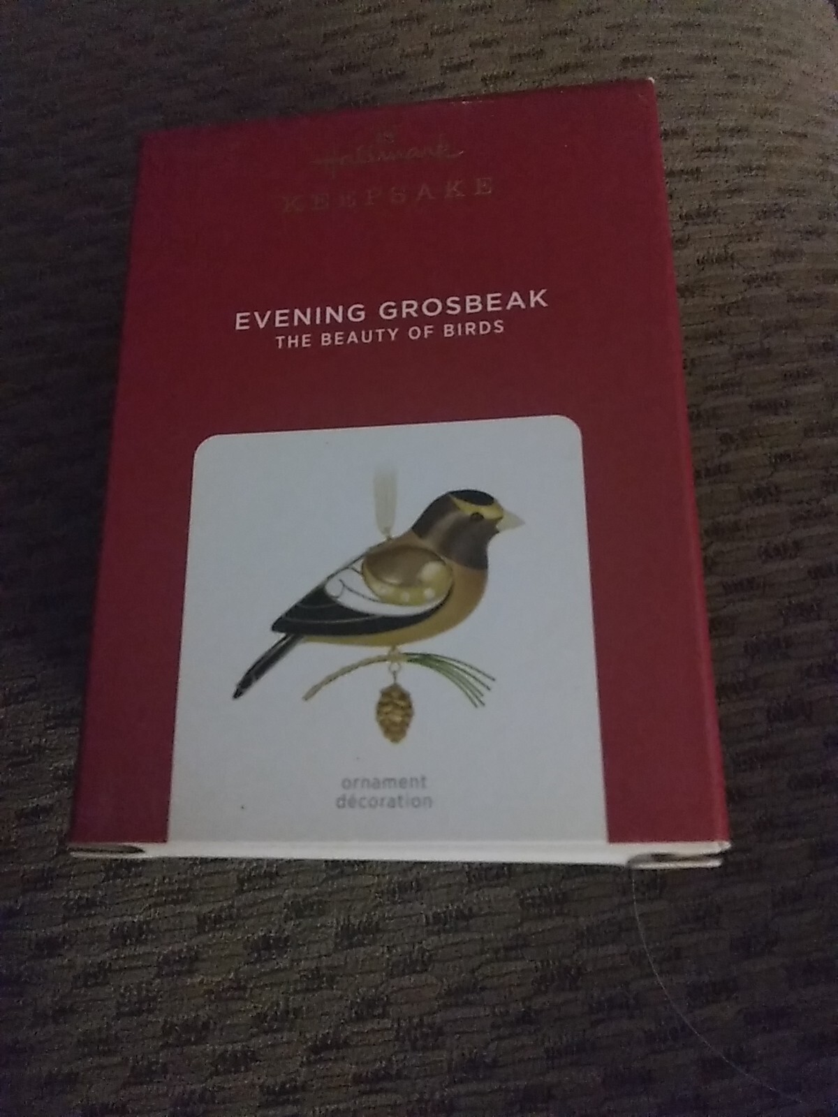 Hallmark The Beauty of Birds Evening Grosbeak Christmas Tree Ornament  