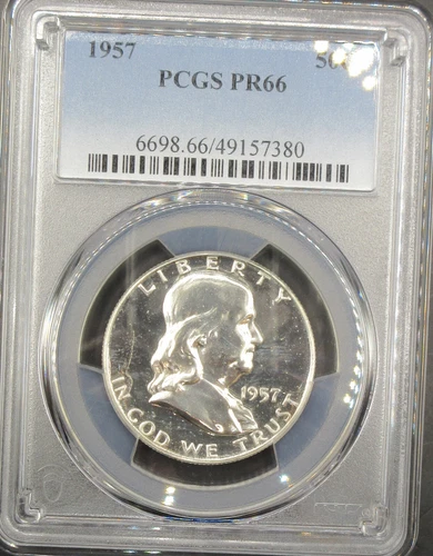 1957 Silver Proof Franklin Half Dollar (PR66) PCGS