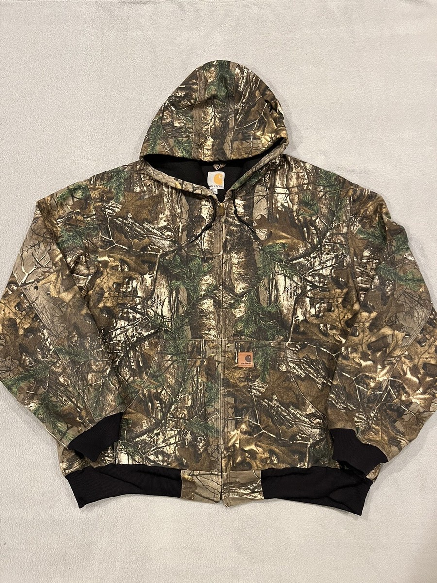 Carhartt Hooded Jacket Active Canvas J220 977 Realtree Camo Made