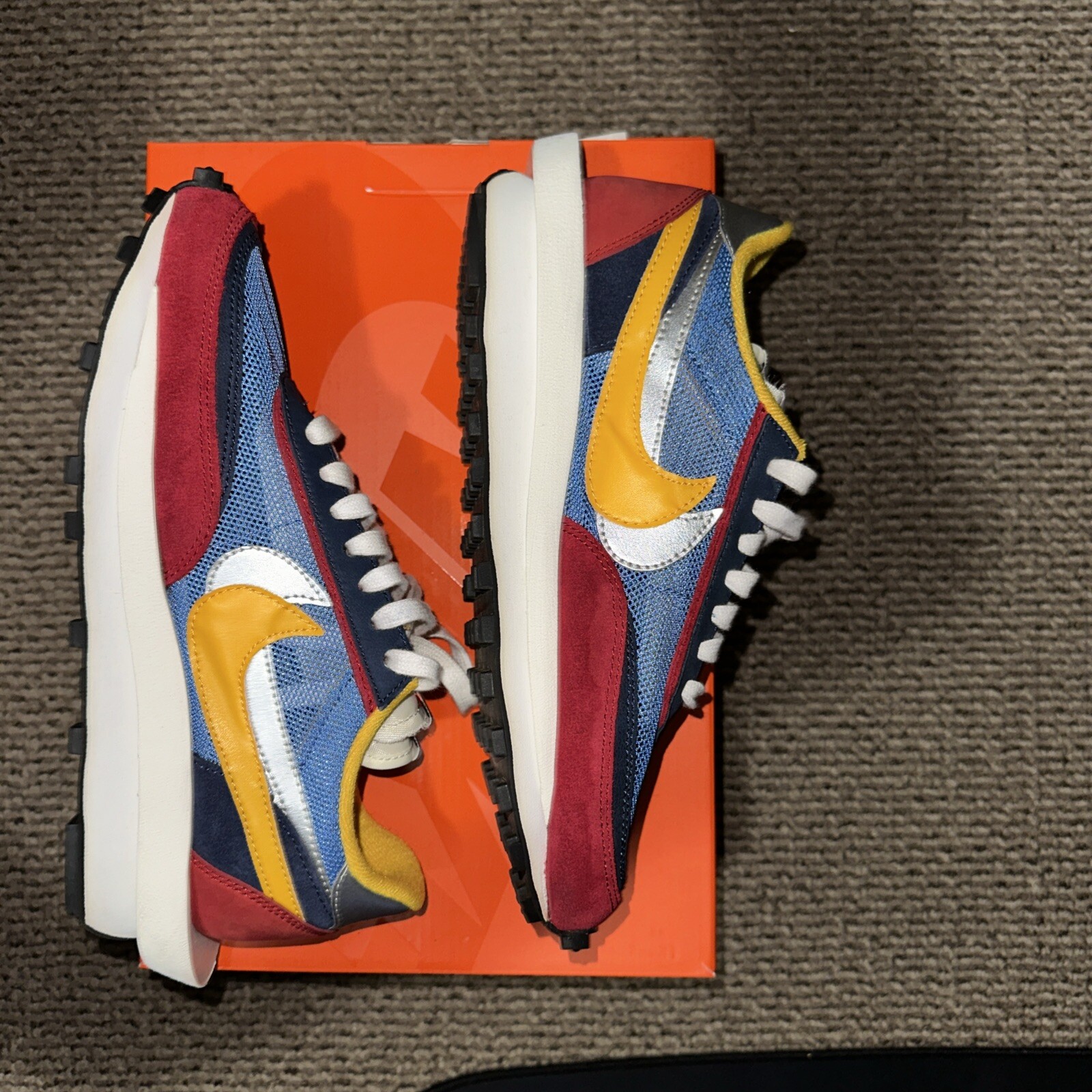 SACAI X NIKE Taglia 7 5 Nike sacai x LDWaffle Varsity Blu