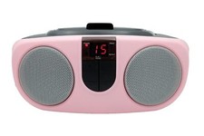 PROSCAN SRCD243 Portable CD Player AM FM Radio Boombox Pink