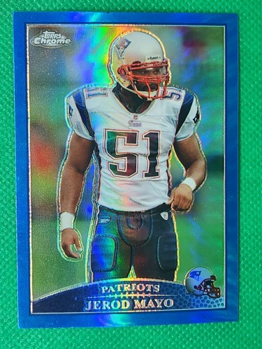Jerod Mayo [Blue Refractor] #TC69 2009 Topps Chrome card