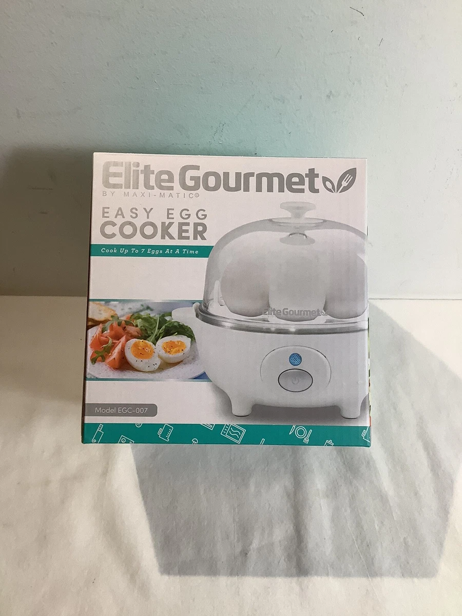 Elite Cuisine Automatic Easy Egg Cooker, 7 Eggs 