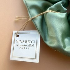 Barrette à Cheveux Vintage Nina Ricci En Satin Rouge - Fabriqué En France