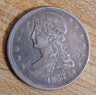 1837 Capped Bust, Reeded Edge Half Dollar 50C. XF Details, IMHO . SERIOUS COIN