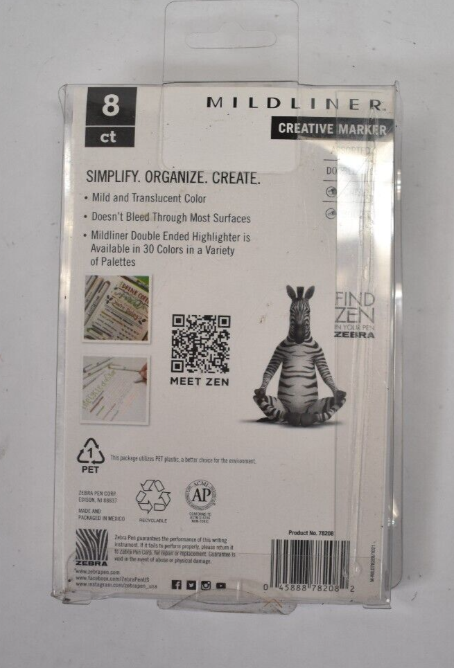 Zebra Pen Mildliner Double Ended Broad Fine Tips Assorted Neutral Inks ...